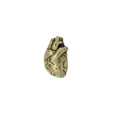 Human Heart Gold Lapel Pin