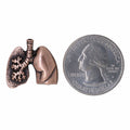 Lungs Copper Lapel Pin