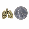 Lungs Gold Lapel Pin