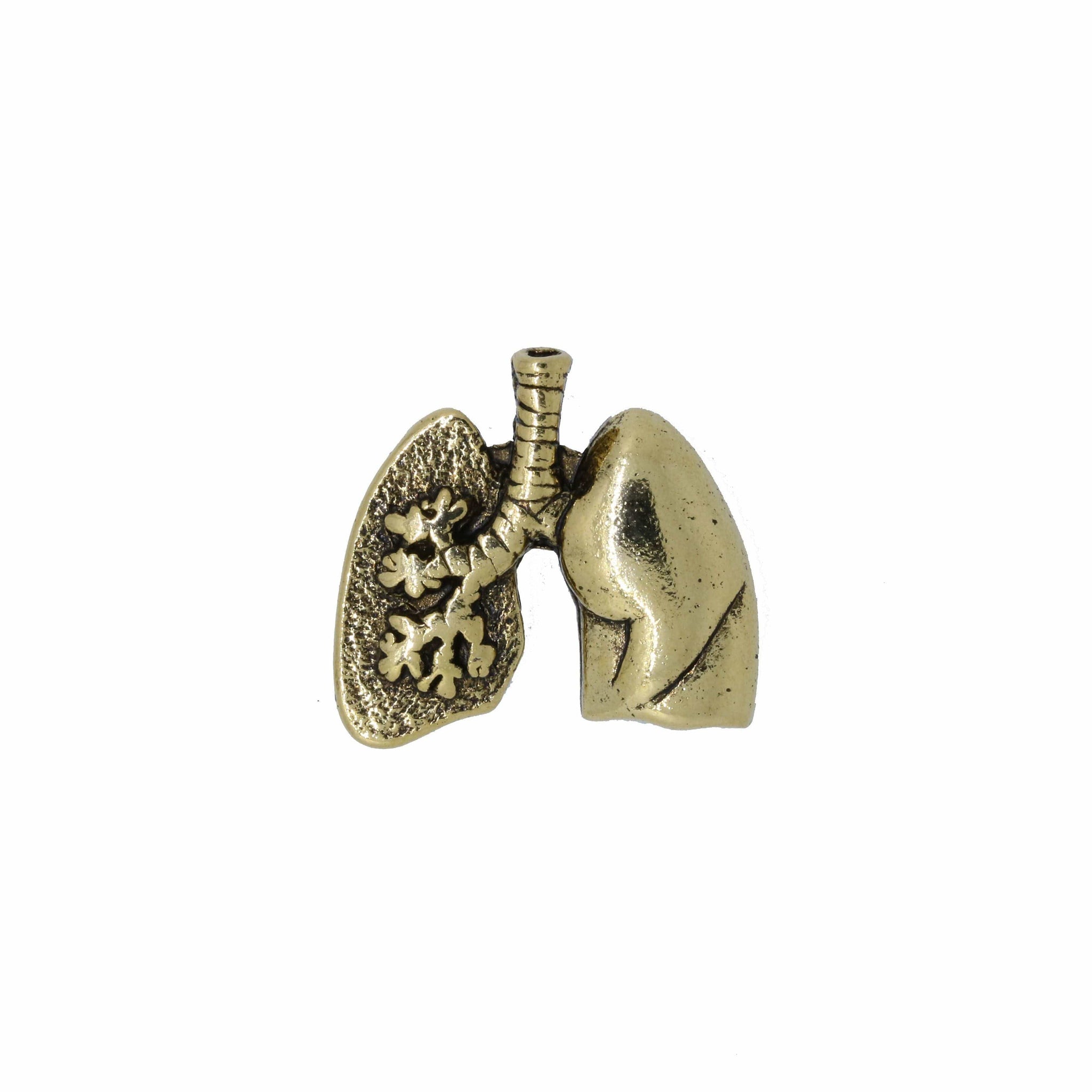 Lungs Gold Lapel Pin