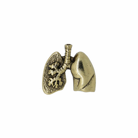 Lungs Gold Lapel Pin