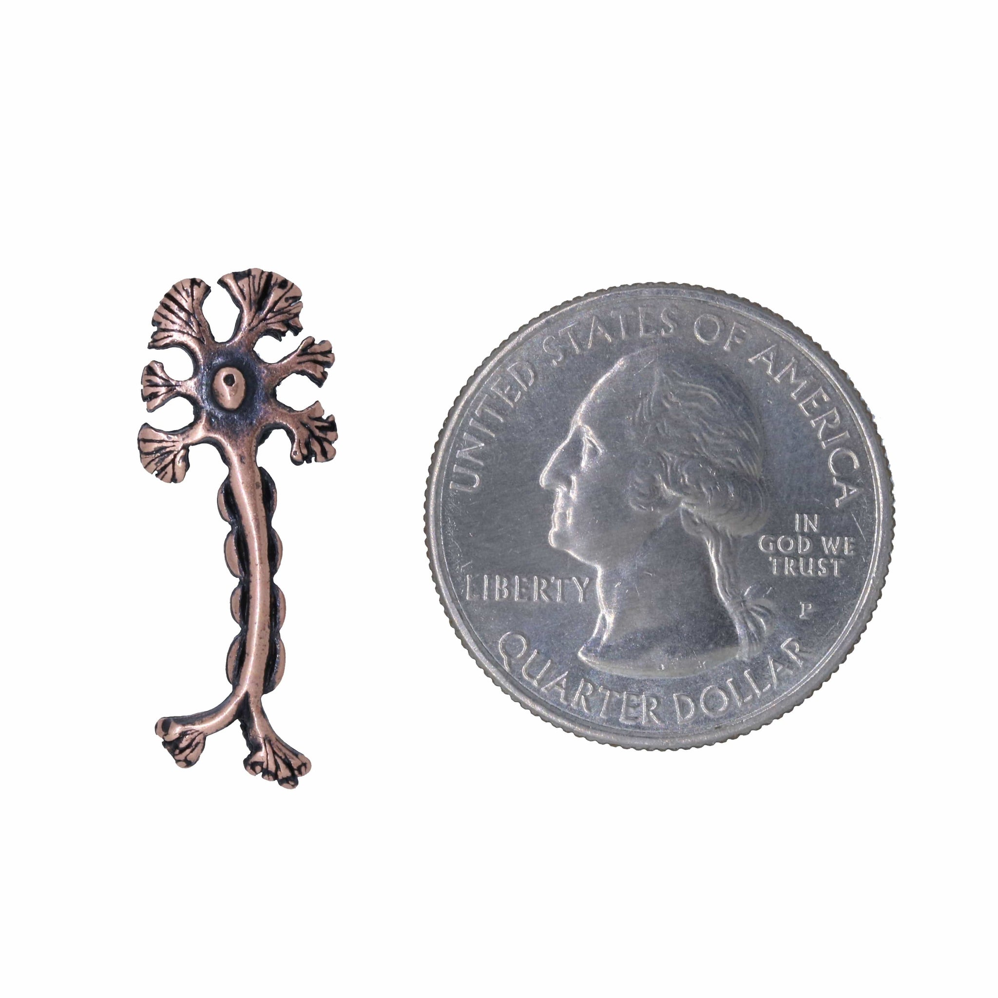 Neuron Copper Lapel Pin – lapelpinplanet