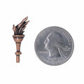 Torch Copper Lapel Pin
