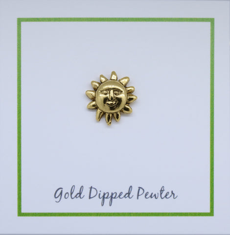 Sun Face Pin Small Sunface Lapel Pin – lapelpinplanet