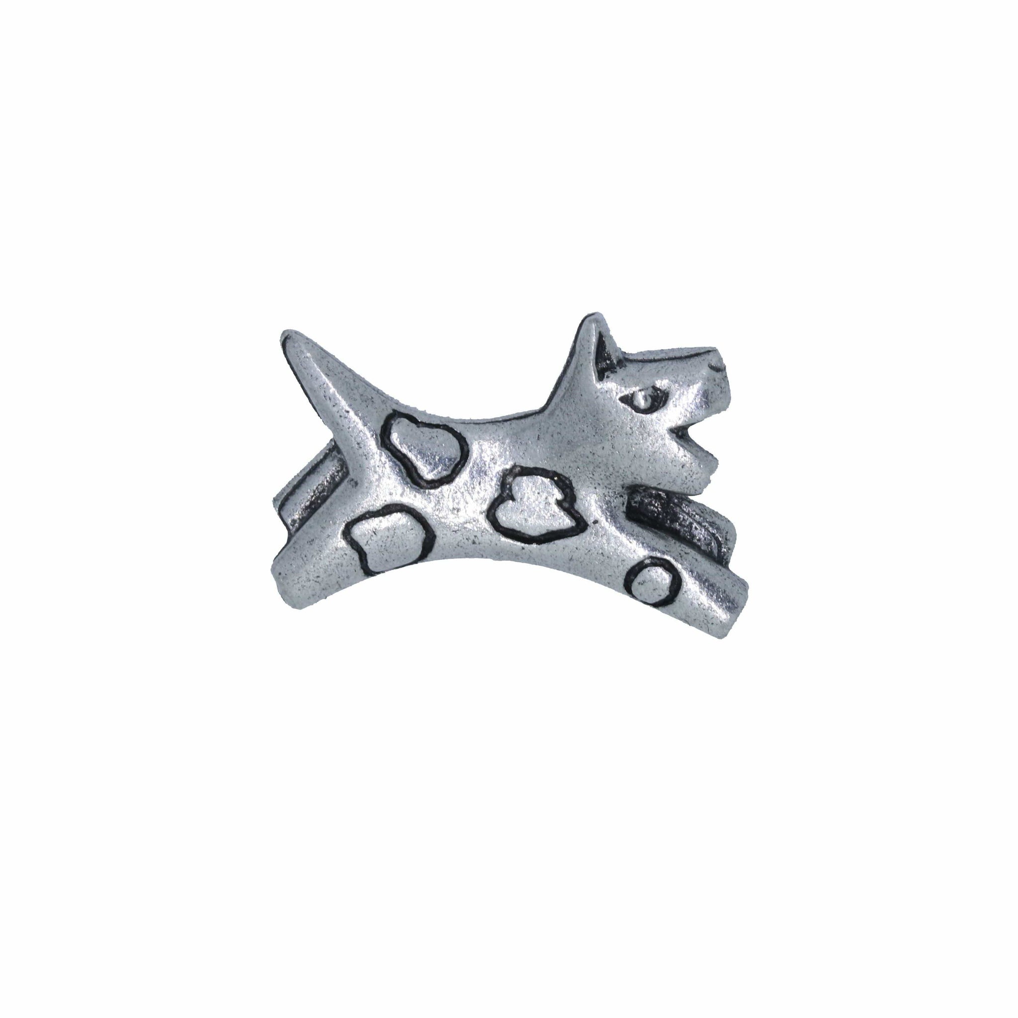 Leaping Dog Lapel Pin