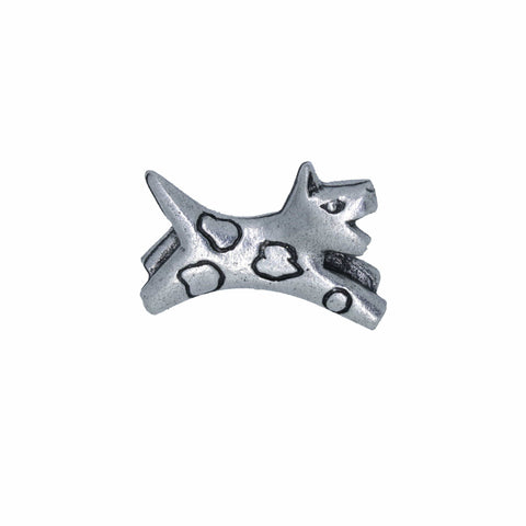 Leaping Dog Lapel Pin