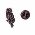 Owl Copper Lapel Pin