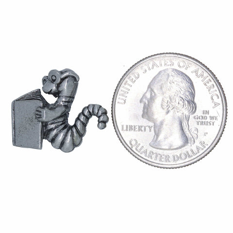Bookworm Lapel Pin