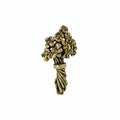 Bouquet of Flowers Gold Lapel Pin