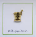 Mortar and Pestle Gold Lapel Pin
