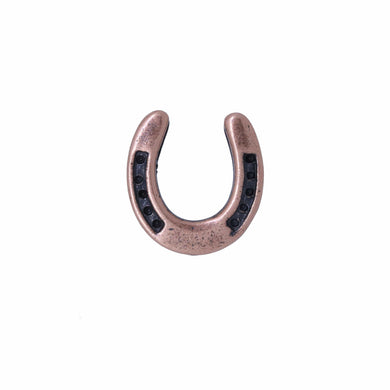 Horseshoe Copper Lapel Pin