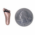 Foot Copper Lapel Pin