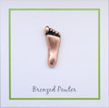 Foot Copper Lapel Pin
