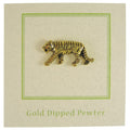 Tiger Gold Lapel Pin