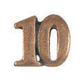 Number 10 Copper Lapel Pin