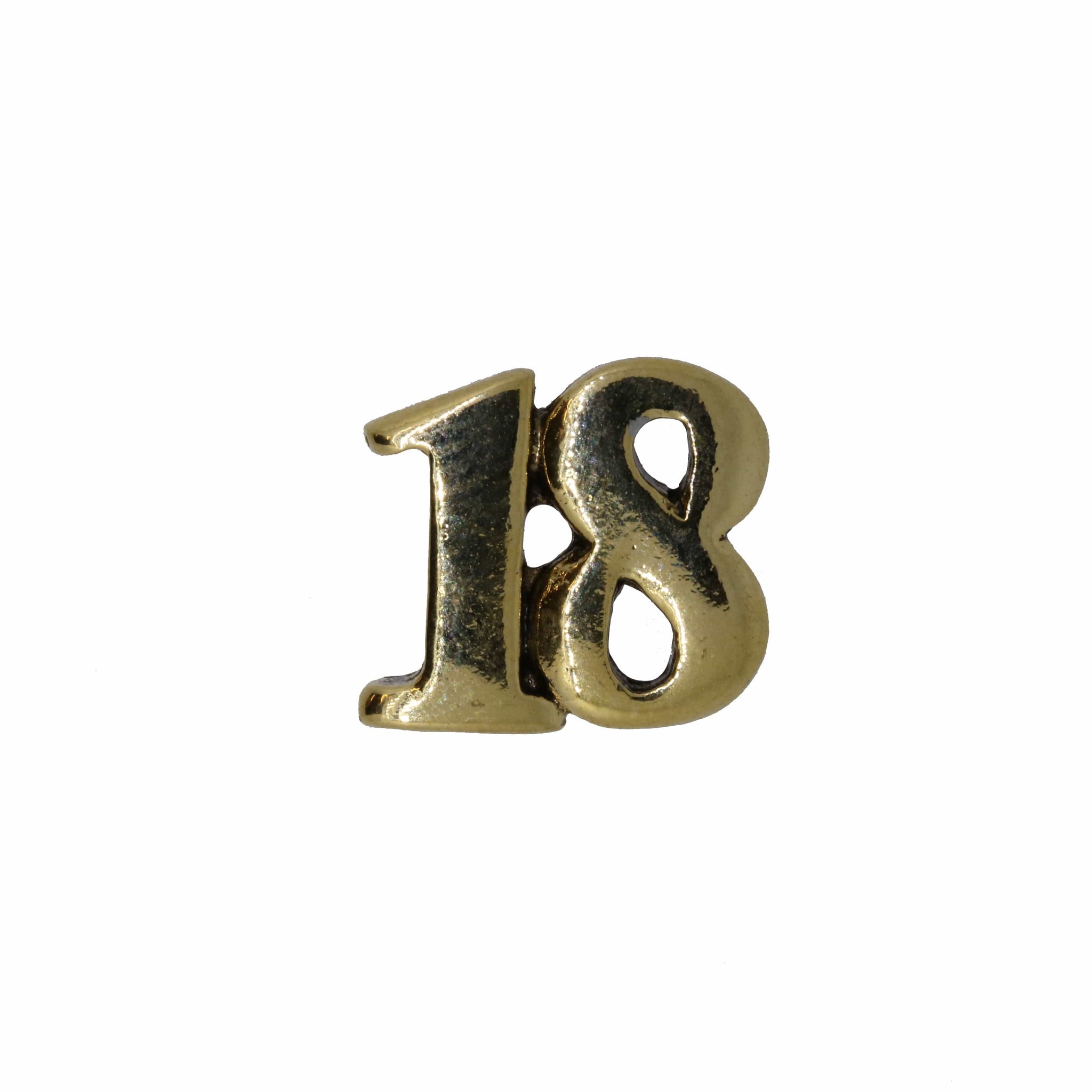 Number Gold Lapel Pins