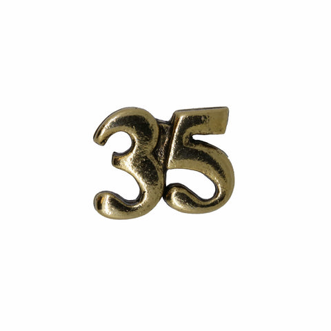 Number Gold Lapel Pins Collections –Lapel Pin Planet – lapelpinplanet