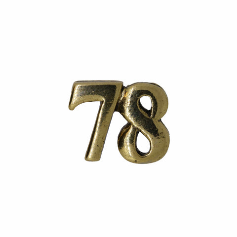 Number Gold Lapel Pins Collections –Lapel Pin Planet – lapelpinplanet