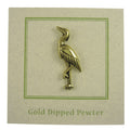 Heron Gold Lapel Pin
