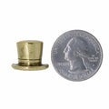 Top Hat Gold Lapel Pin