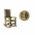 Rocking Chair Gold Lapel Pin