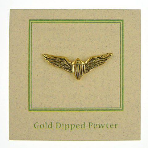 Pilot Wings Gold Lapel Pin