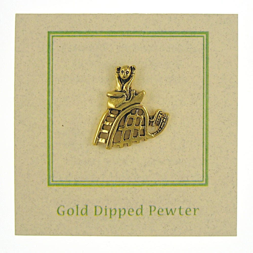 Roller Coaster Gold Lapel Pin – lapelpinplanet