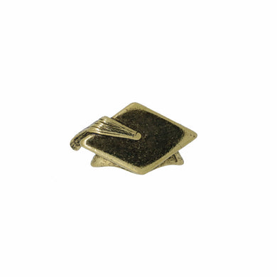 Graduation Cap Gold Lapel Pin