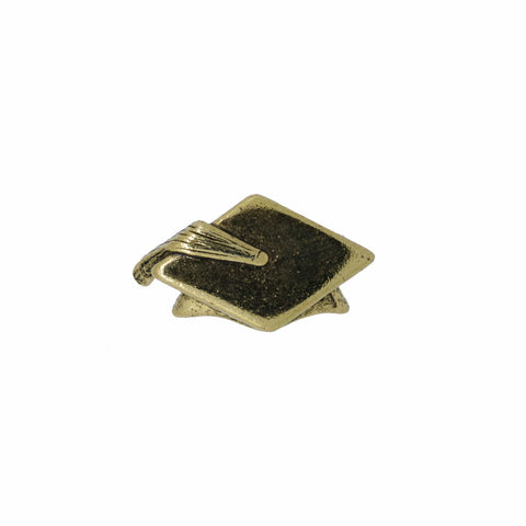 Graduation Cap Gold Lapel Pin
