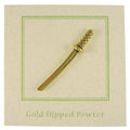 Samurai Sword Gold Lapel Pin