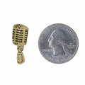 Microphone Gold Lapel Pin