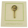 Magnifying Glass Gold Lapel Pin