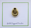Bed Pan Gold Lapel Pin