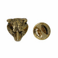 Bear Head Gold Lapel Pin