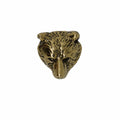 Bear Head Gold Lapel Pin