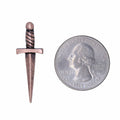 Dagger Copper Lapel Pin
