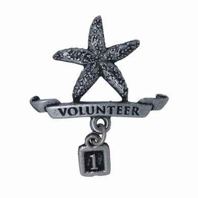 Volunteer Starfish Lapel Pin