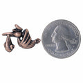 Stork Copper Lapel Pin