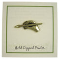 Artist's Hand with Brush Gold Lapel Pin