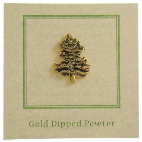 Northern White Pine Gold Lapel Pin