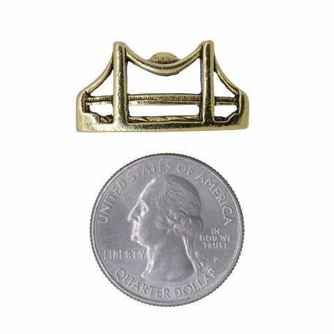 Bridge Gold Lapel Pin