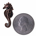 Seahorse Copper Lapel Pin