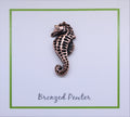 Seahorse Copper Lapel Pin