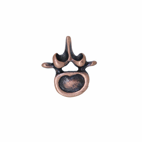 Vertebra Copper Lapel Pin