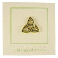 Celtic Knot Gold Lapel Pin