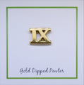 Roman Numeral Gold Lapel Pins
