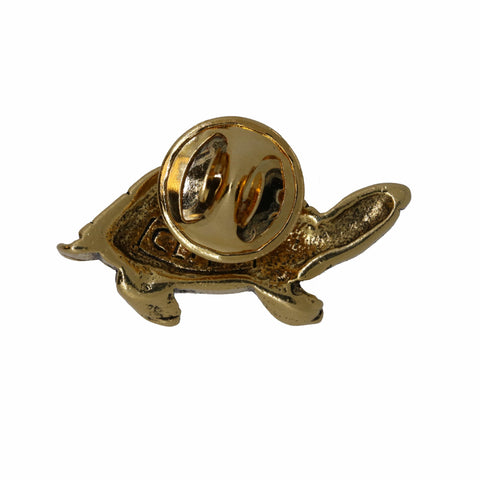 Turtle Gold Lapel Pin