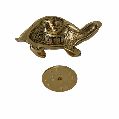Turtle Gold Lapel Pin