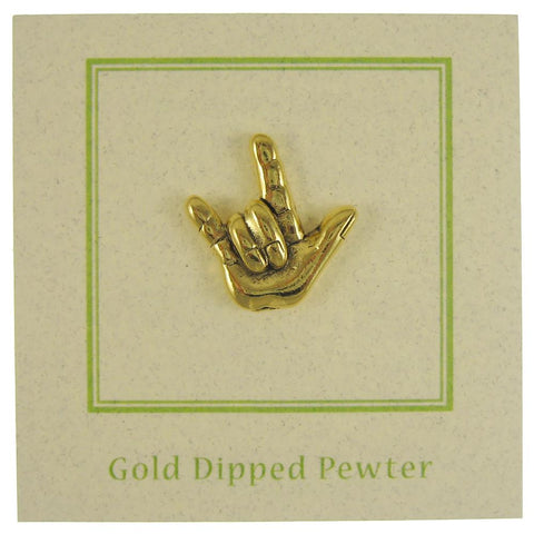'I Love You' Gold Lapel Pin