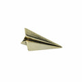 Paper Airplane Gold Lapel Pin